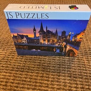 🖤JS Puzzles Ghent, Belgium Scenic Cityscape Puzzle 1,000 pieces 29”x20” BNWT🖤